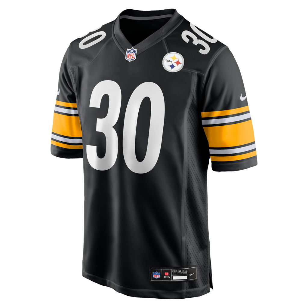 Pittsburgh Steelers Jaylen Warren Nike Black Game Jersey