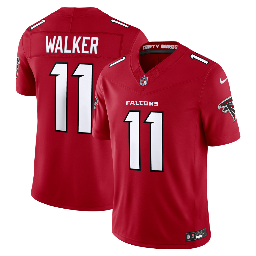 Atlanta Falcons Jalon Walker Nike White Vapor FUSE Stitched Limited Jersey