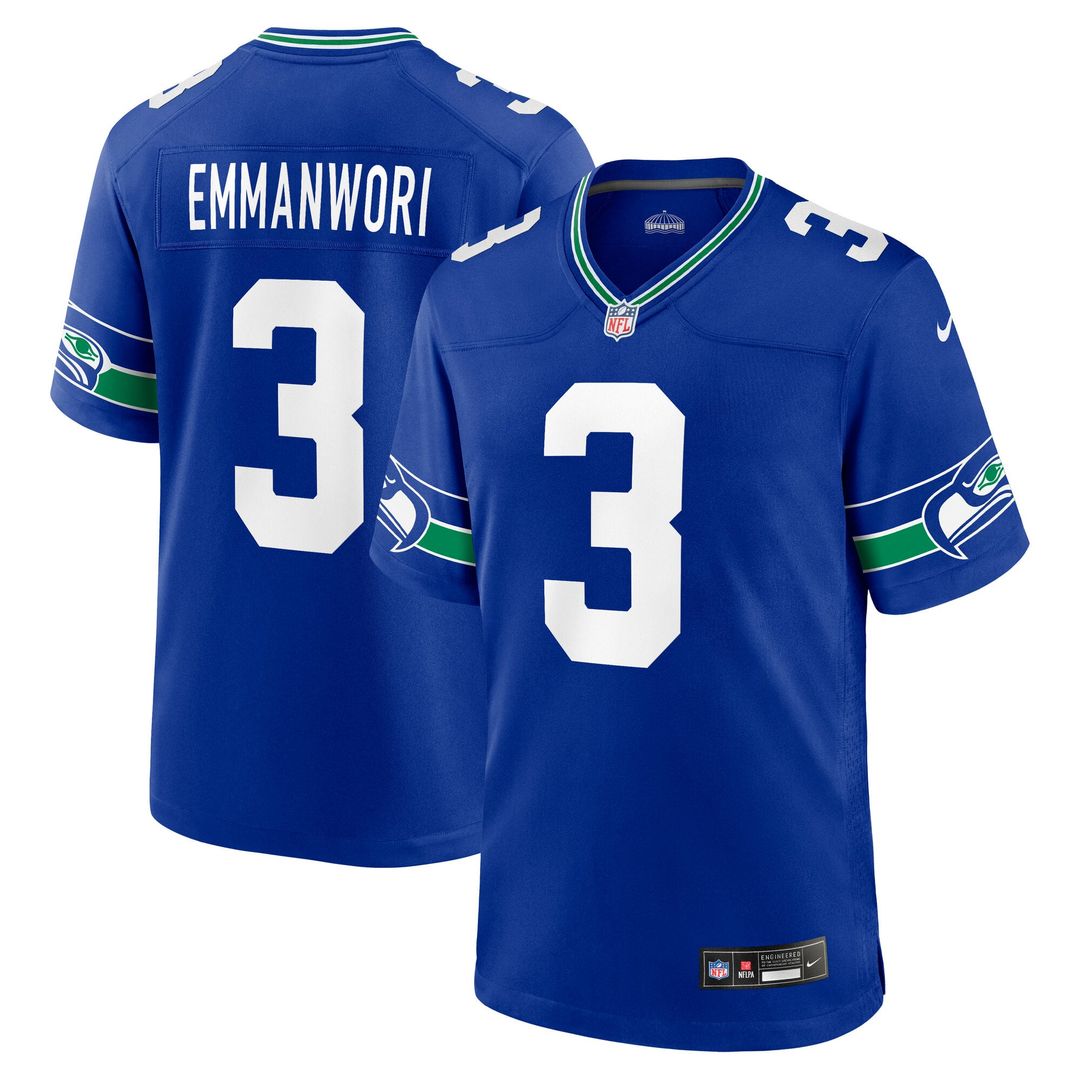 Seattle Seahawks Nick Emmanwori Nike College Navy Game Jersey