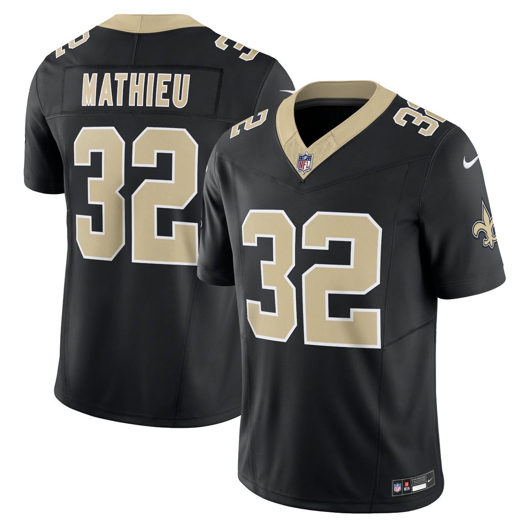 New Orleans Saints Tyrann Mathieu Nike Black Vapor FUSE Limited Jersey
