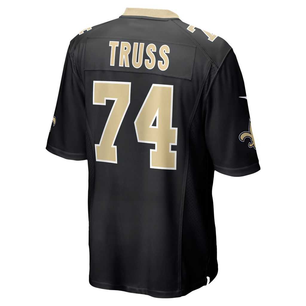 New Orleans Saints Xavier Truss Nike Black Game Jersey