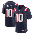 New England Patriots Drake Maye Nike Navy Game Jersey