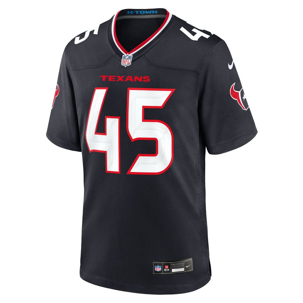 Houston Texans E.J. Speed Nike Navy Game Jersey