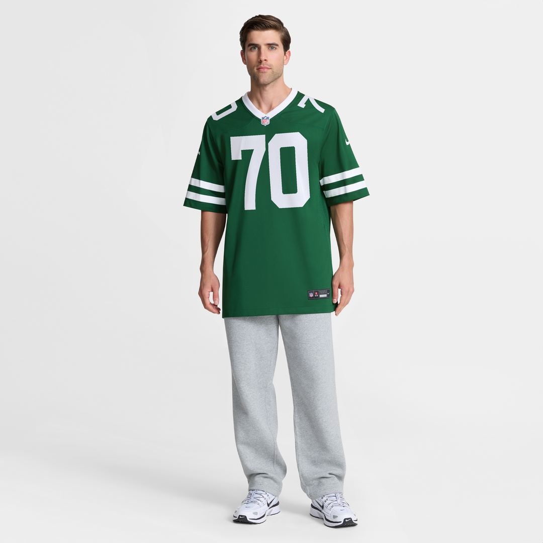 New York Jets Armand Membou Nike Green Game Jersey