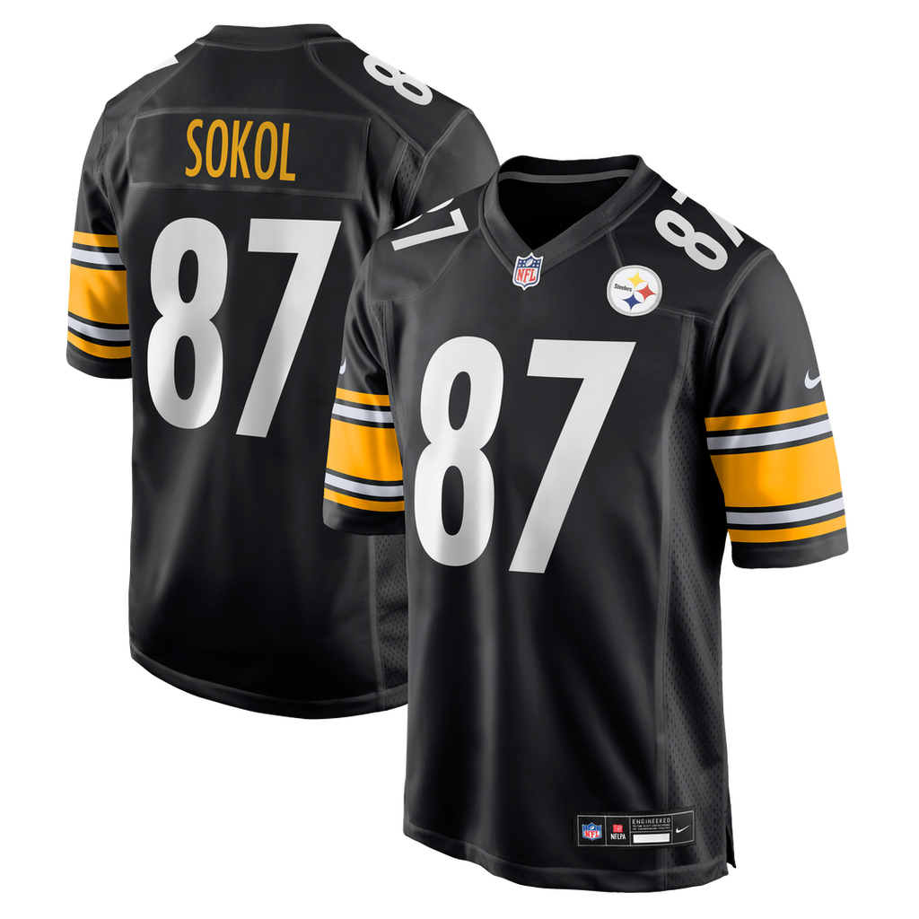 Pittsburgh Steelers Matt Sokol Nike Black Game Jersey