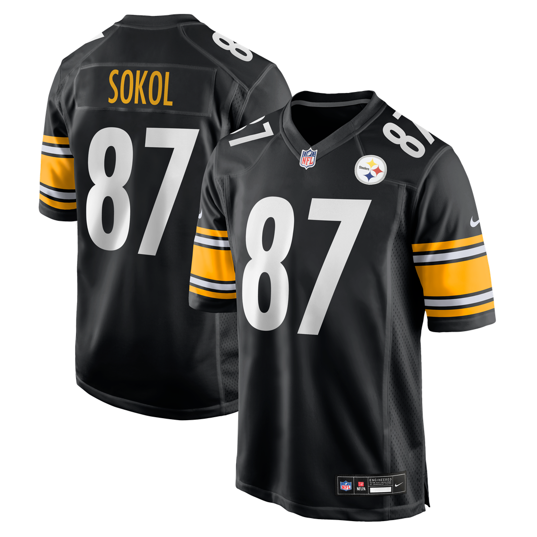 Pittsburgh Steelers Matt Sokol Nike Black Game Jersey