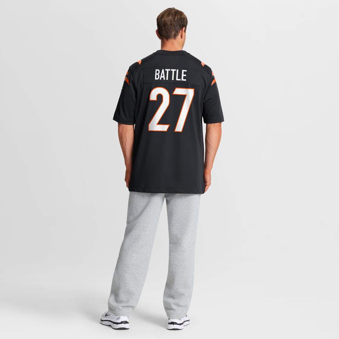 Cincinnati Bengals Jordan Battle Nike Black Game Jersey