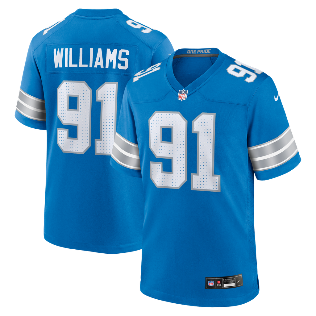 Detroit Lions Tyleik Williams Nike Blue Game Jersey