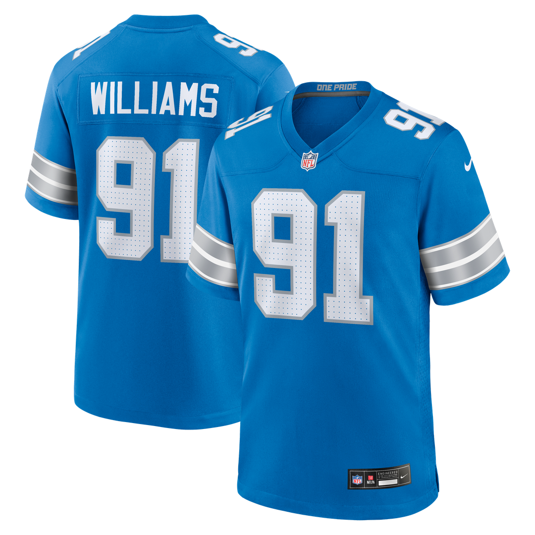 Detroit Lions Tyleik Williams Nike Blue Game Jersey
