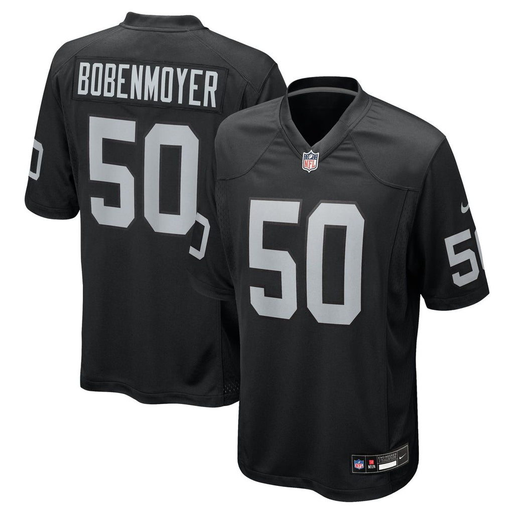 Las Vegas Raiders Jacob Bobenmoyer Nike Black Game Jersey