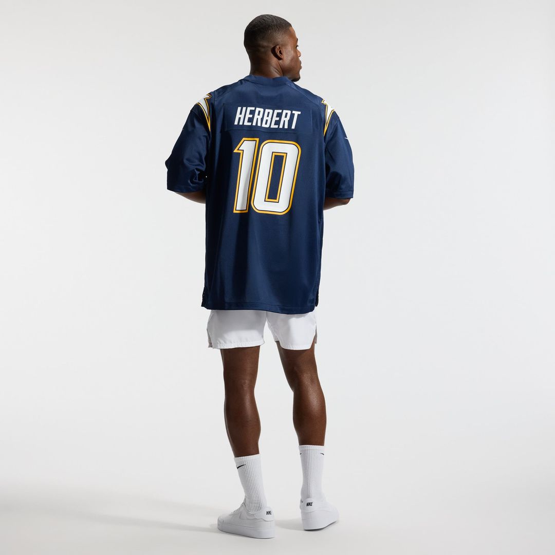 Los Angeles Chargers Justin Herbert Nike Navy Alternate Super Chargers Game Jersey