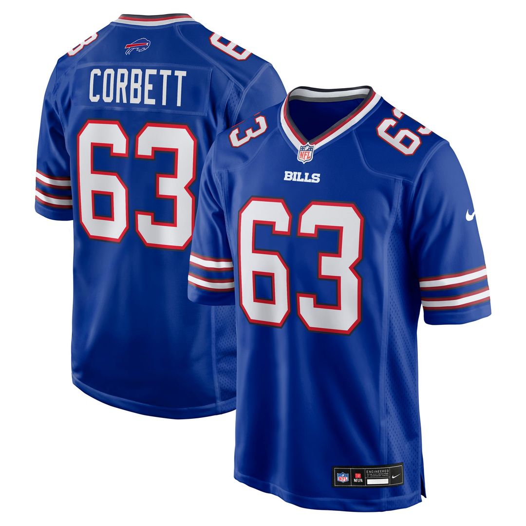 Buffalo Bills Austin Corbett Nike Royal Game Jersey
