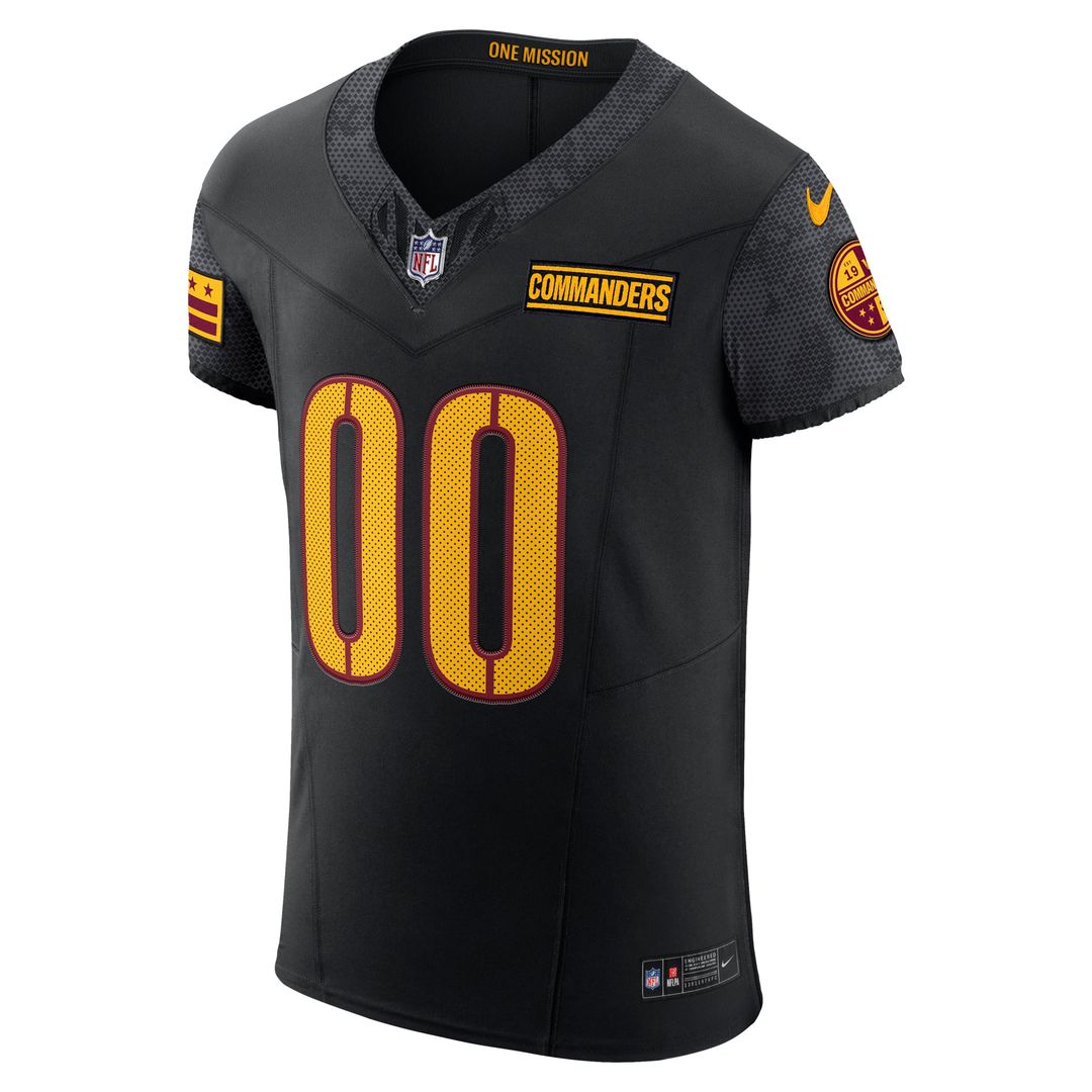 Washington Commanders Nike Black Alternate Vapor FUSE Elite Custom Jersey