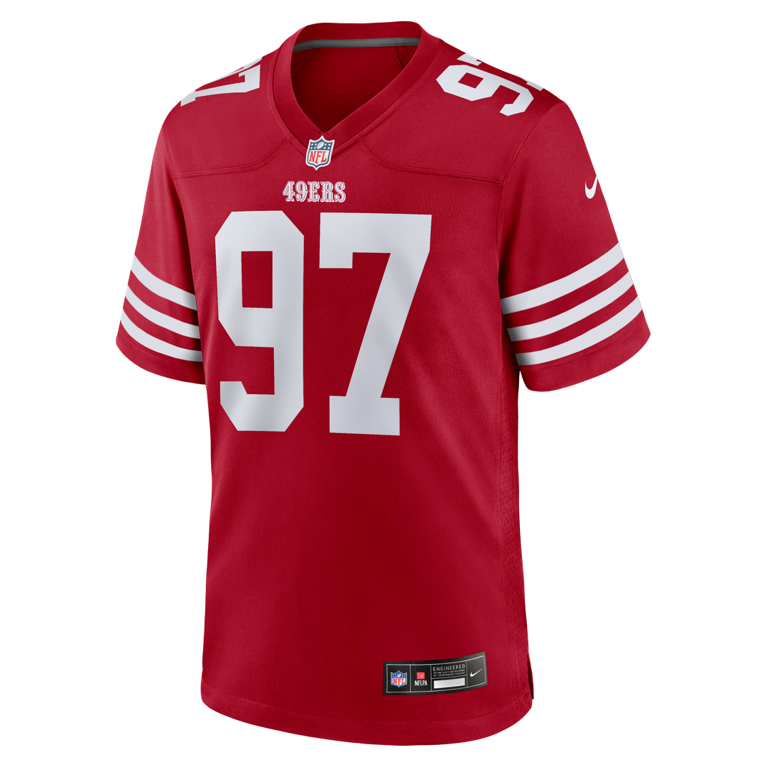 San Francisco 49ers Nick Bosa Nike Scarlet Game Jersey