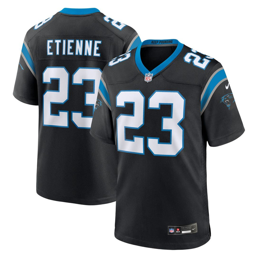 Carolina Panthers Trevor Etienne Nike Black Game Jersey